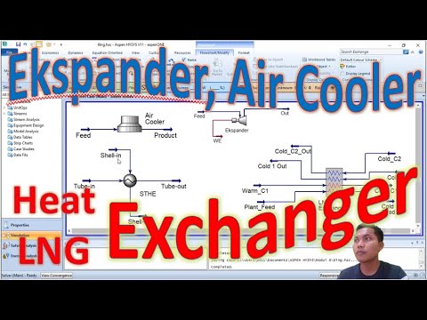 #09. Tutorial Aspen Hysys - Expander, Air Cooler, Heat Exchanger & LNG Exchanger