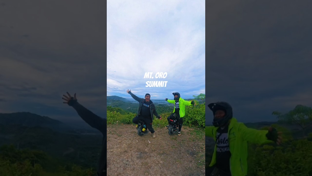 Climbing mt.oro summit with E-unicycle! 