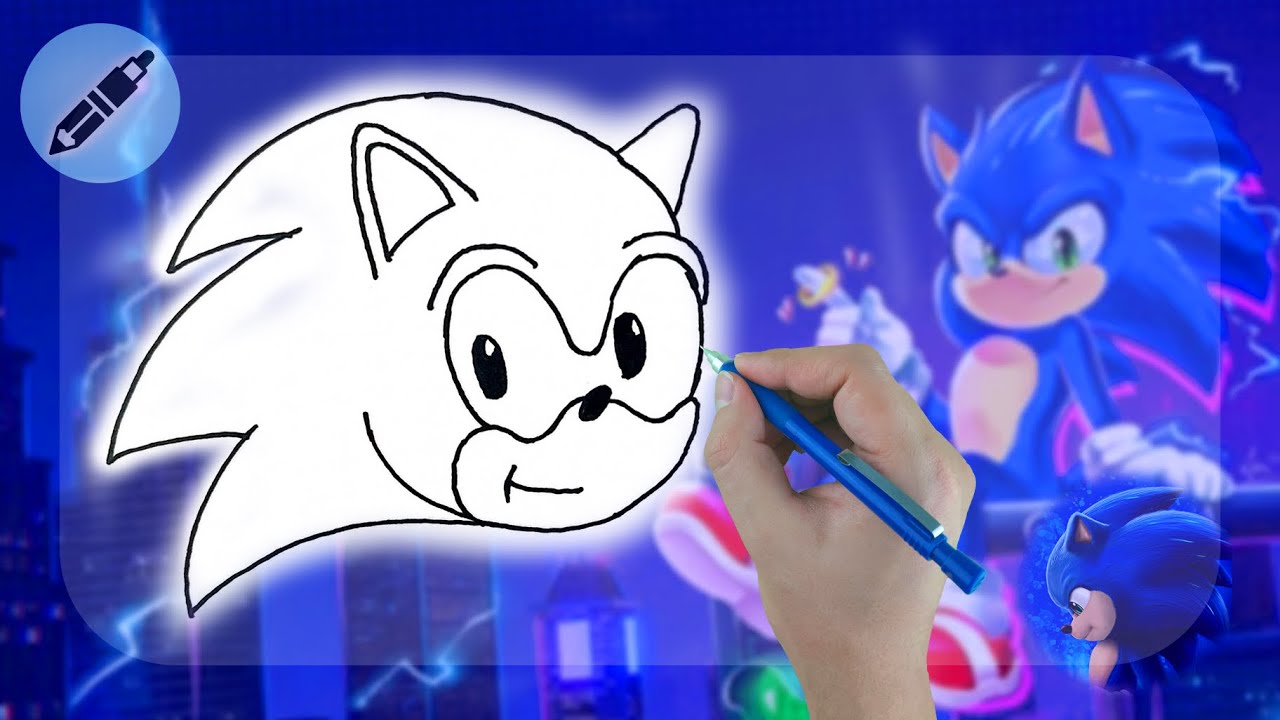 How To Draw Sonic | in 2 minutes step by step Draw Sonic - YouTube