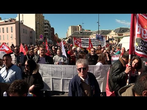 19 mars 2019 : manifestation à Nice à l'appel des syndicats