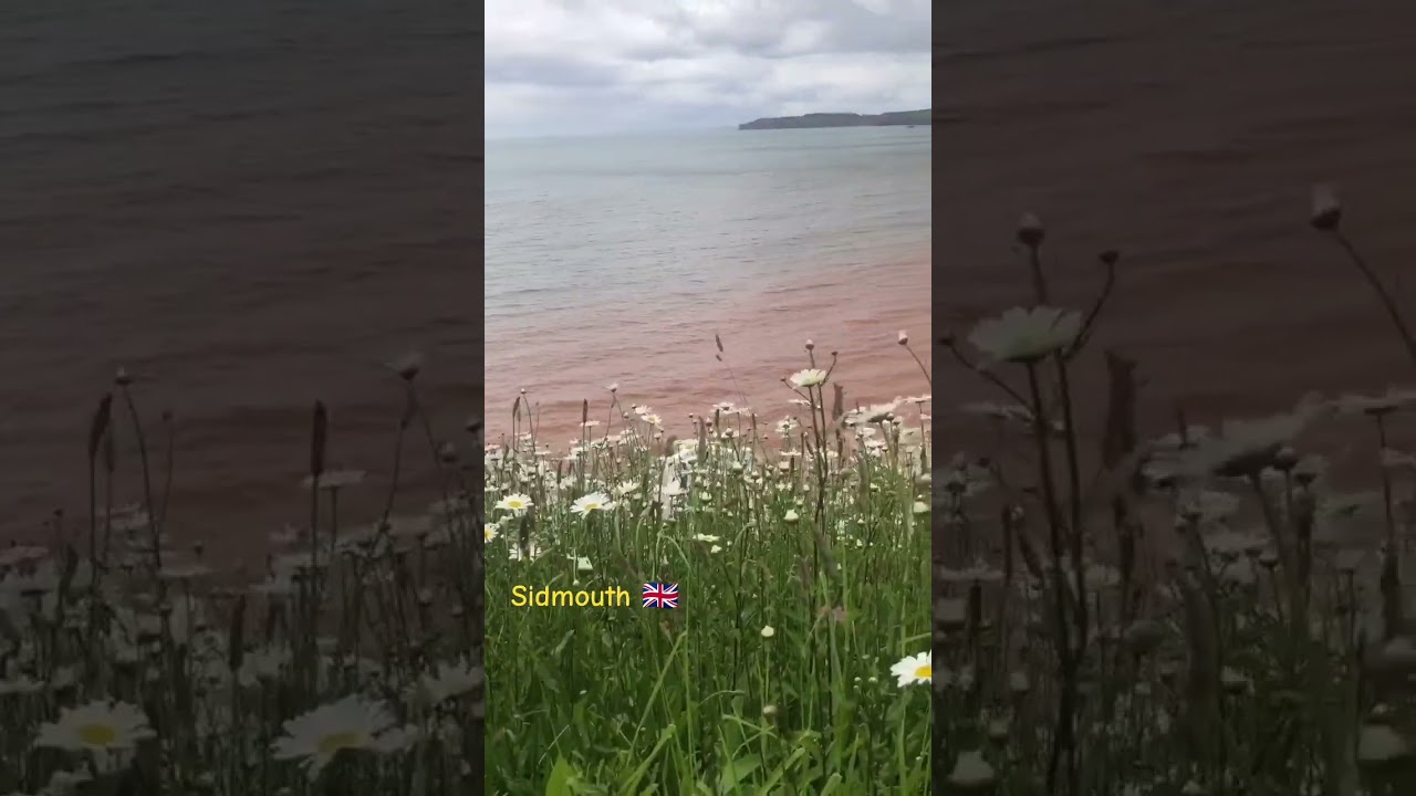 Sidmouth beach, south west England UK 