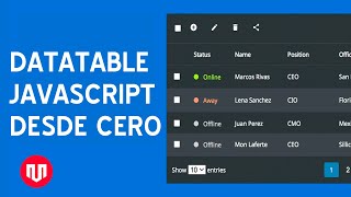 CREAR UN DATATABLE CON JAVASCRIPT DESDE CERO