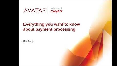 Avatas | Everything You Want to Know about Payment Processing