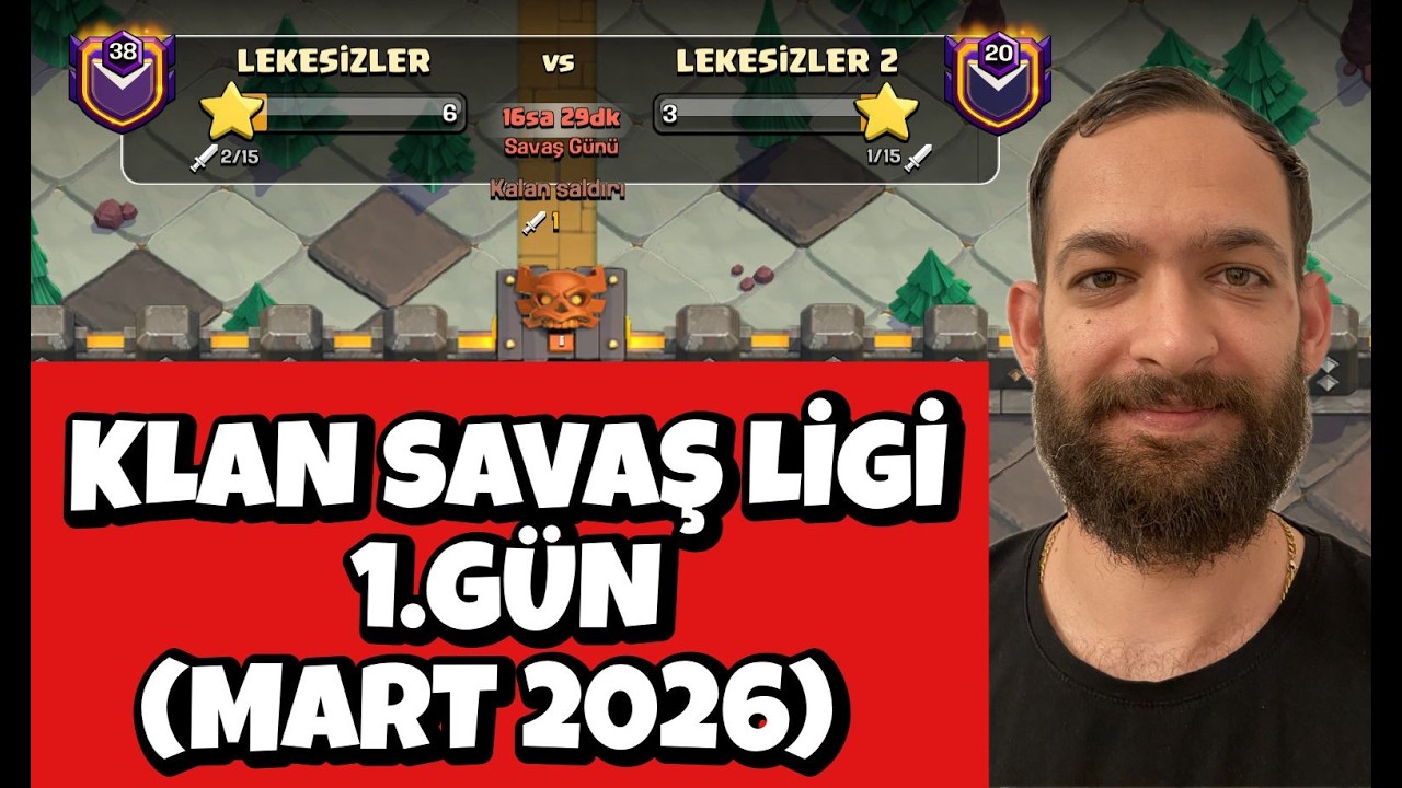 BU NASIL EŞLEŞME ! KLAN SAVAŞ LİGİ 1.GÜN ! CLASH OF CLANS