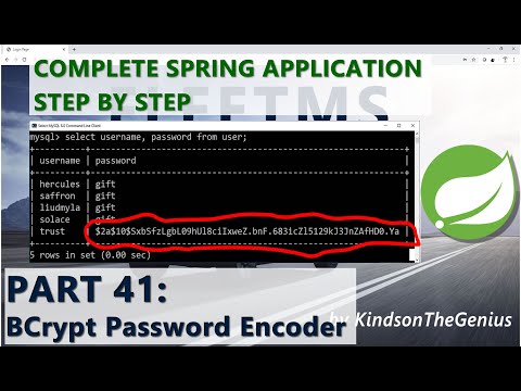 41 - How to Encode Your Password Using BCrypt Password Encoder