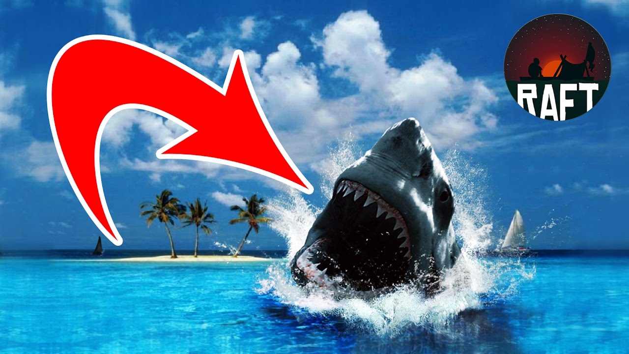 COMMENT SURVIVRE FACE A UN REQUIN TUEUR GEANT HYLOPHILE ? Raft - YouTube