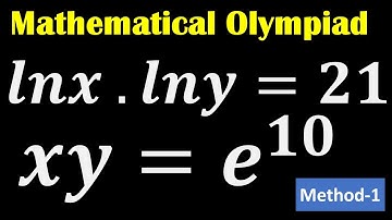 Mathematical Olympiad, Solving a Nice Exponential and Logarithmic Equation,  Math Olympiad Training