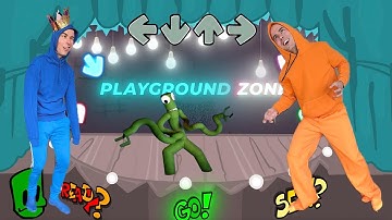 FNF Character Test Gameplay Playground All Rainbow  Friends In Real Life Vs  Minecraft Animation