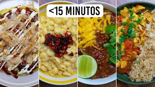 Cuatro platos rápidos en menos de 15 minutos (pt.3)