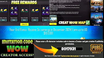 How To Get Wow Invitation Code PUBG | How to get Wow creator Access | Wow map kaise banaen ?