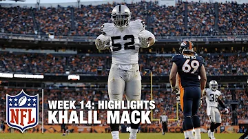 Khalil Mack's 5 Sack Day! (Week 14) | Raiders vs. Broncos | NFL