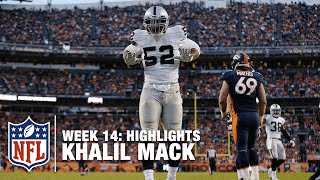 Khalil Mack's 5 Sack Day! (Week 14) | Raiders vs. Broncos | NFL