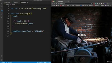 building a blurry loading page or loading image With HTML, CSS, JavaScript