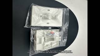 ANSHI LJ6C British Style Snap-In 1 Port Faceplate RJ45 Frame 86*86MM