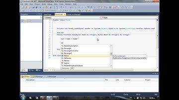 استخدام Functions في لغة البرمجة فيجوال بيسك (VB.NET): الجزء الثاني