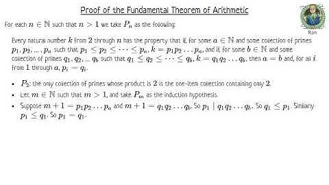 Fundamental Theorem of Arithmetic III