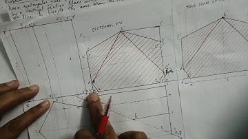 Section of Solids- Sectioning a Pentagonal Prism by Auxiliary Vertical Plane( AVP) by Shivam Shukla