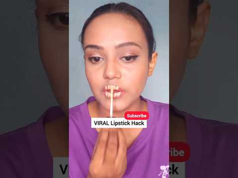 #shorts VIRAL Lipstick Hack🤯#viral #shortsfeed #viralhacks #hacks #lipstickhacks #makeuphacks #100k