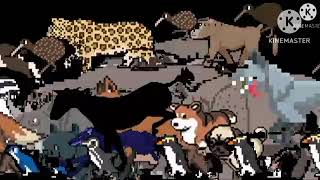pixel animal stampede with music