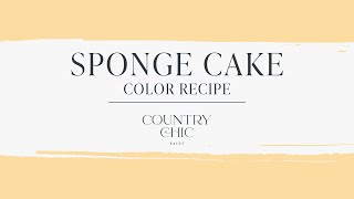 Mix It Up! Paint Color Mixing Recipes by Country Chic Paint | Sponge Cake - Buttery Pastel Yellow