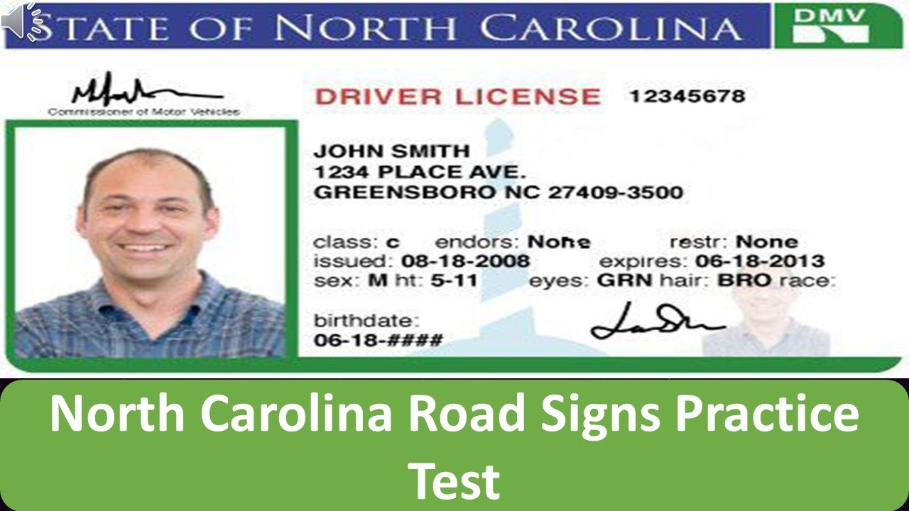 Drivers License Signs Test Nc