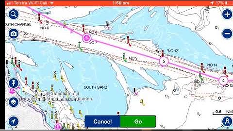 2020 Adding a route in Navionics