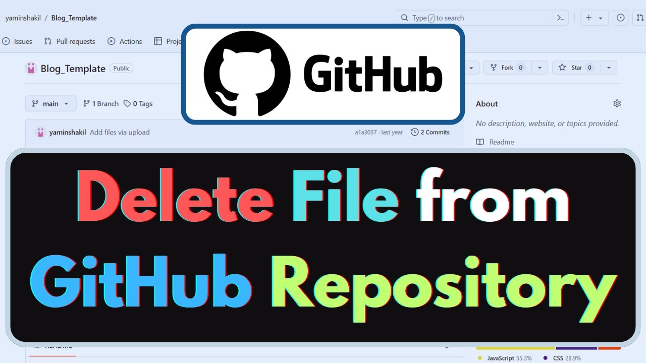 How To Delete File From GitHub Repository Step By Step YouTube