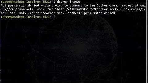 Docker permission denied Error in Linux : Ubuntu