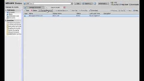 Zimbra Change Password