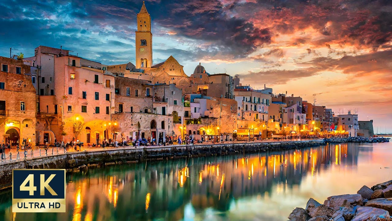 Bari Italy 🇮🇹 4K Puglia Evening Walking Tour 2024