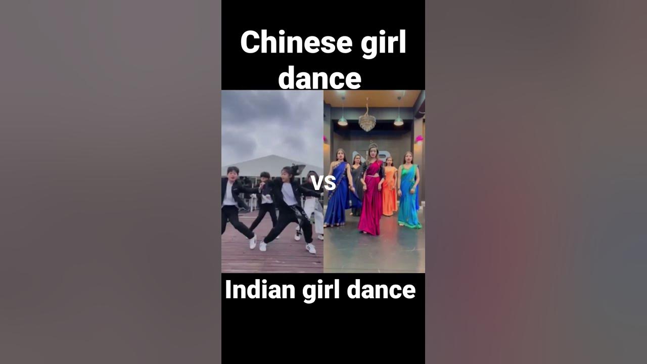 Chinese girl dance vs Indian girl dance #trending #dance #beauty #india