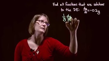 Screencast 7.4.2: Solving a separable differential equation
