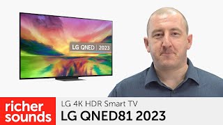 LG QNED81 4K HDR Smart TV 2023 | Richer Sounds