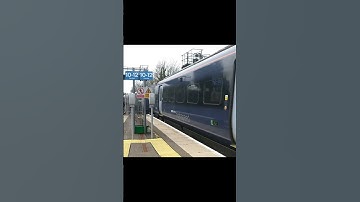 The class 395 SouthEastern high speed train departing Faversham