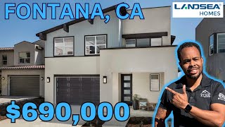 Landsea Narra Hills | Strata Plan 1 Fontana, CA | 2 Beds + Loft 3 Baths | New Construction Home Tour