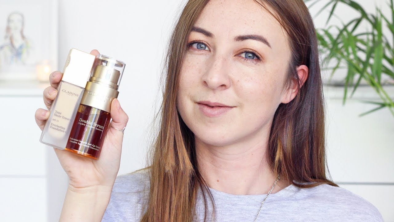 Clarins Double Serum - REVIEW & DEMO | AD - YouTube