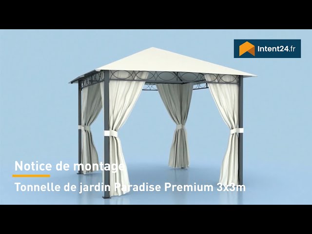 Montage 3x3 m - Tonnelle pliante Premium 