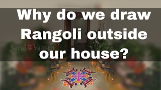 Why do we draw Rangoli outside the House? | Call +91 9321333022 | Saral Vaastu screenshot 3
