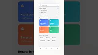 Flutter travel search screen — one command install