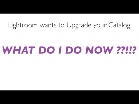 Lightroom Catalog Upgrade:  What to Do?