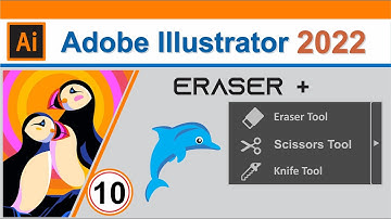 Adobe Illustrator CC 2022 Eraser, Scissors, and Knife Tools Tutorial Part No 10 by, Amjad Graphics