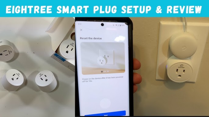 Aoycocr Bluetooth WiFi Smart Plug - Smart Outlets Work with Alexa Google Home Assistant Remote Control Plugs with Timer Function ETL/FCC/Rohs