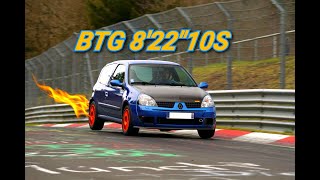 Nurburgring clio 2 RS btg 8'22"10