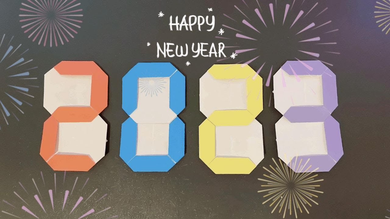 摺紙數字/ 製作2023 (可以隨意變換!) / Happy New Year - YouTube