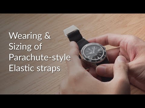 How to fit and size parachute elastic watch strap - MN strap tutorial