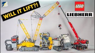 Will it lift?? LEGO Technic Liebherr LR 13000 extreme load test, comparison and price evaluation