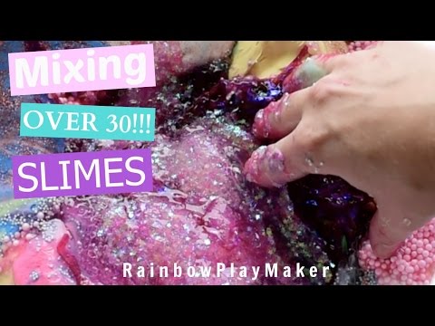 MIXING ALL MY SLIME!!! OVER 30 SLIMES!! SLIME SMOOTHIES CHALLENGE DIY!! - MIXING ALL MY SLIME!!! OVER 30 SLIMES!! SLIME SMOOTHIES CHALLENGE DIY!!