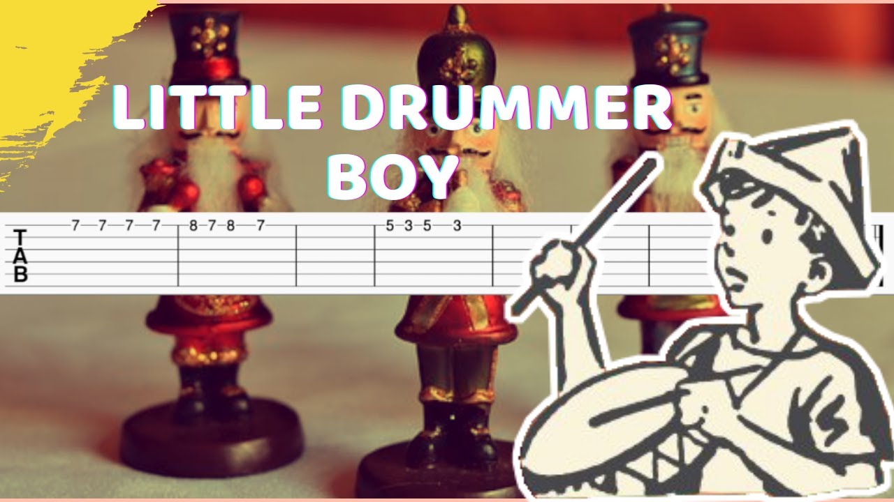 Little Drummer Boy Christmas Song (Guitar Tab/Tutorial) YouTube