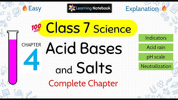Class 7 Science Acids Bases and Salts | Class 7 Acids Bases and Salts