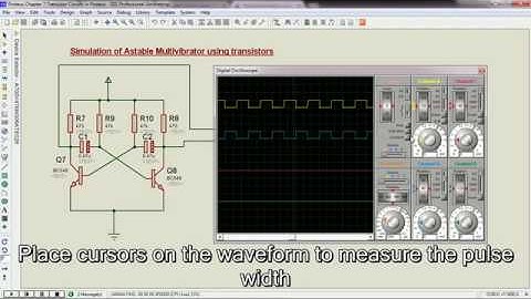 Astable Circuit Operation in Proteus